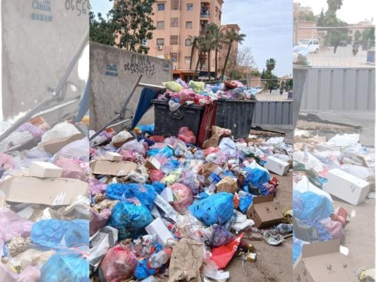 الأزبال تغزو محيط مقبرة الرحمة بمراكش وسط استياء السكان