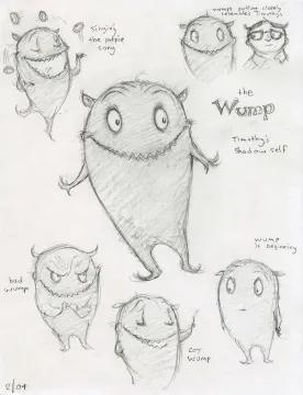 Early sketches of the wump