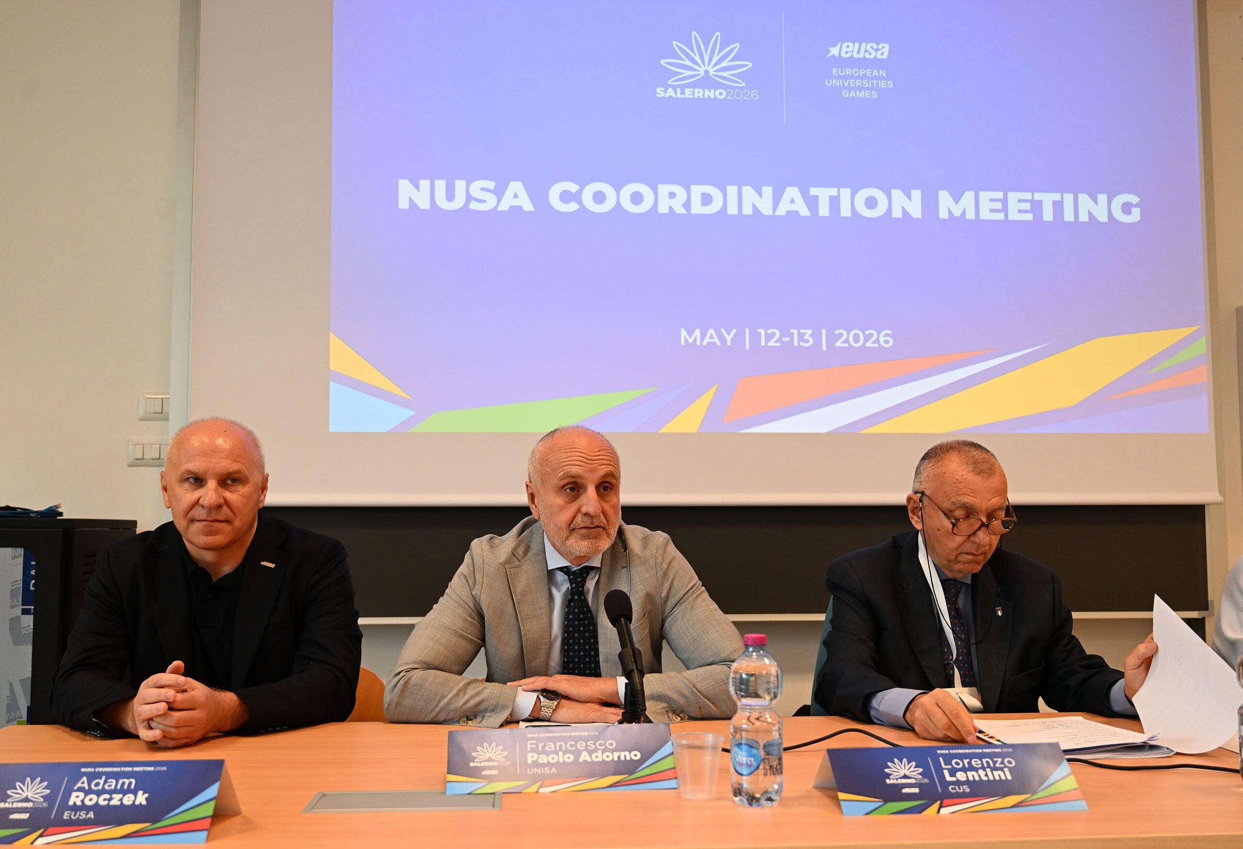 Università di Salerno, al via il Meeting di Coordinamento per i Giochi Universitari Europei 2026