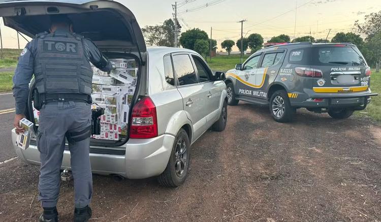 Motorista é preso com 15 mil maços de cigarros contrabandeados em rodovia de Santo Anastácio