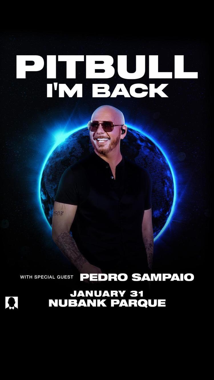 Pedro Sampaio Abre Show do Pitbull no Brasil