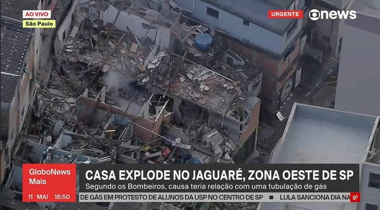 Explosão atinge casas e deixa feridos no Jaguaré, Zona Oeste de SP