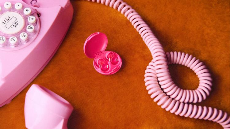 Loop earbuds on carpet