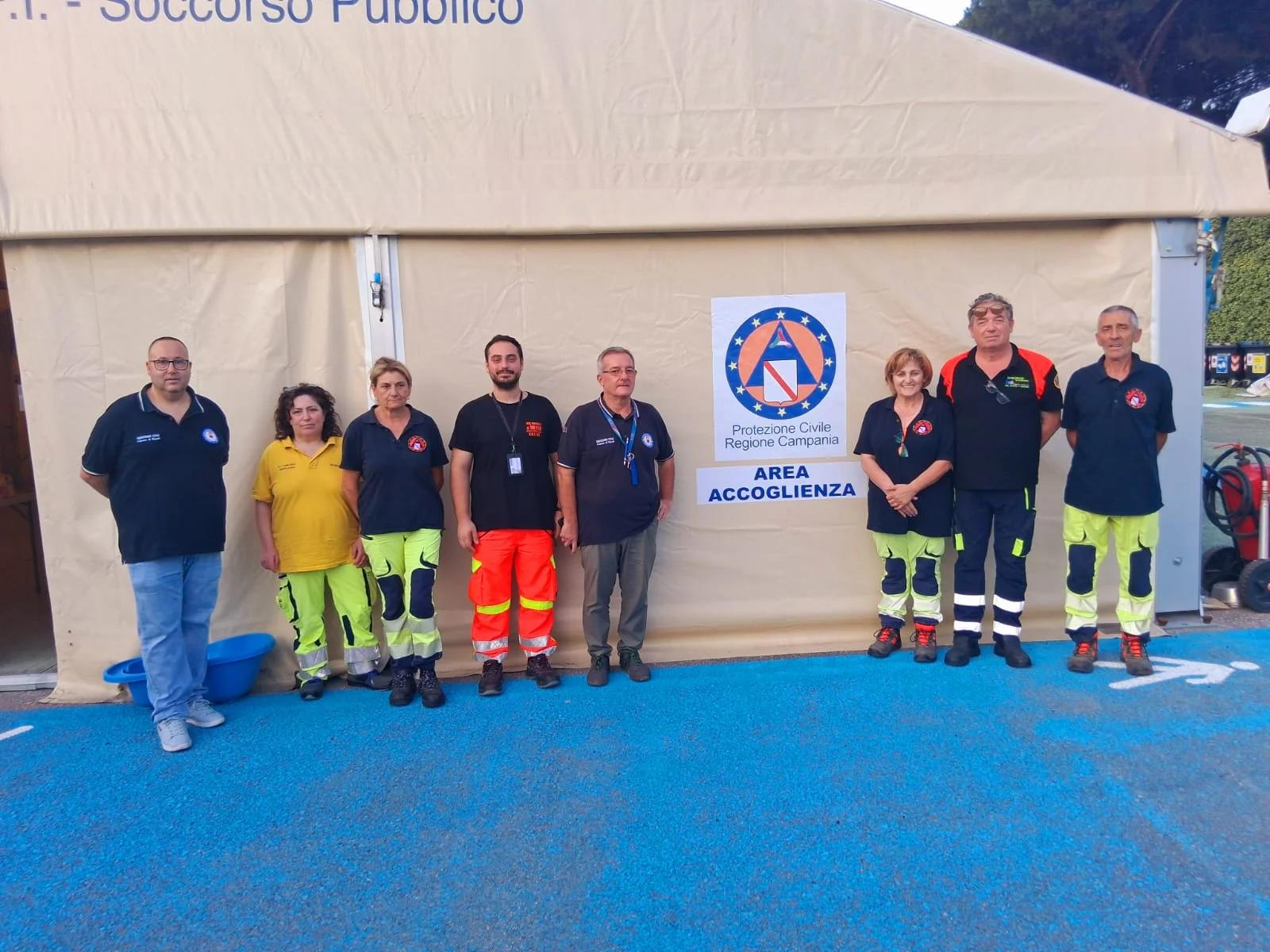 Terremoto a Napoli, la Protezione Civile di Sassano in campo per assistere la popolazione