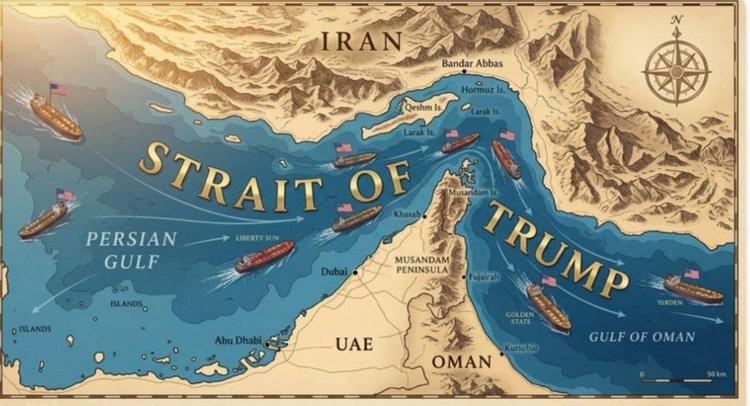 Da Stretto di Hormuz a "Stretto di Trump", la mappa del tycoon