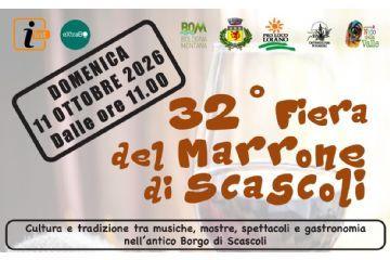 11 ottobre 2026: Fiera del Marrone di Scascoli