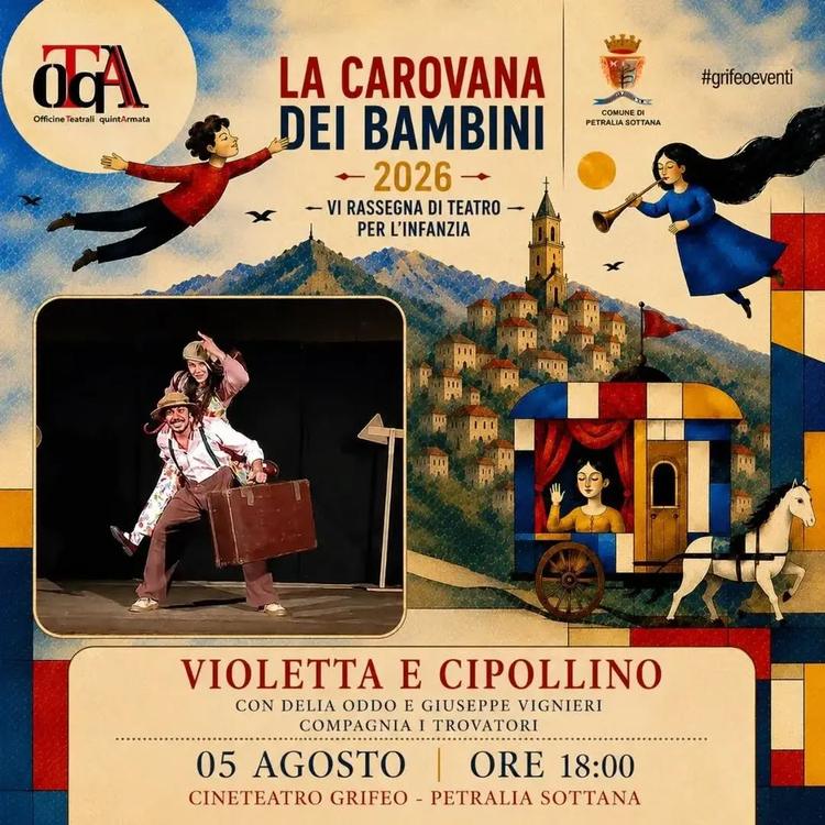 🚂LA CAROVANA DEI BAMBINI🚂  •VI Rassegna di Teatro per l'Infanzia• 🗓 5 AGOSTO 2026 MERCOLEDÌ  🕕 Ore 18:00... 📍 CineT...