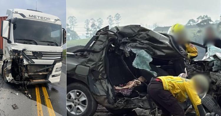 Carro com placas de Navegantes se envolve em grave acidente que matou duas mulheres na BR-470