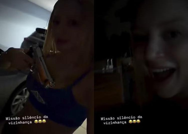 Influencer atira em portão para conter latidos de cão, filma ato e é alvo da polícia por maus-tratos