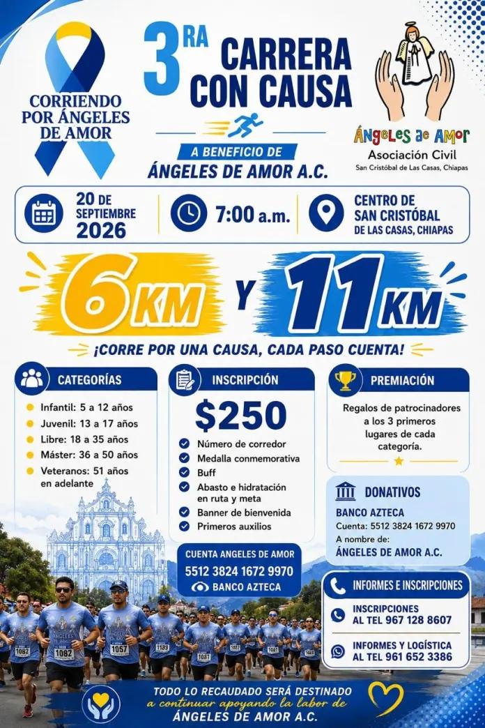 ¡Súmate a la solidaridad! Presentan la 3ra Carrera con Causa “Corriendo por Ángeles de Amor”