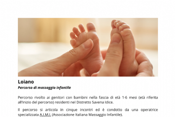 Centro per le Famiglie Savena Idice - sede di Loiano: percorso di massaggio infantile