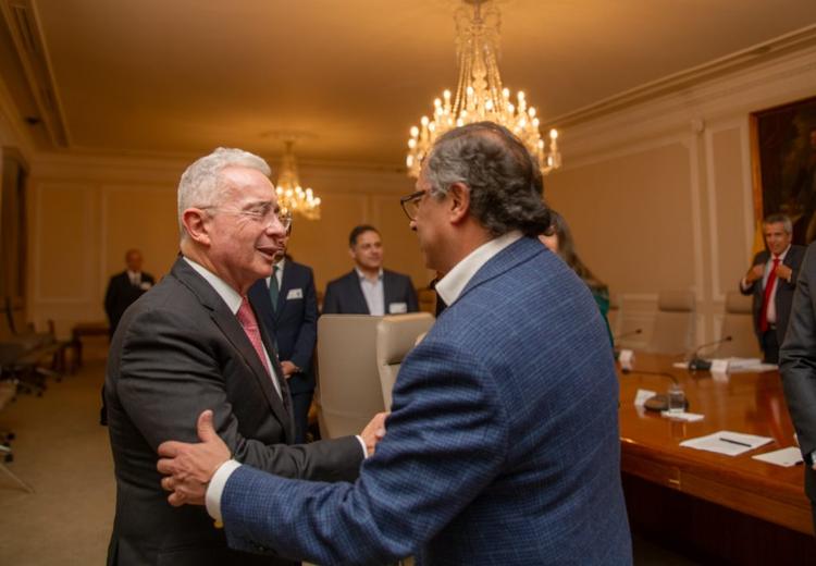 Alvaro Uribe & Gustavo Petro.