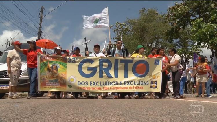 Movimentos sociais promovem a 32ª edição do Grito dos Excluídos pelo Brasil