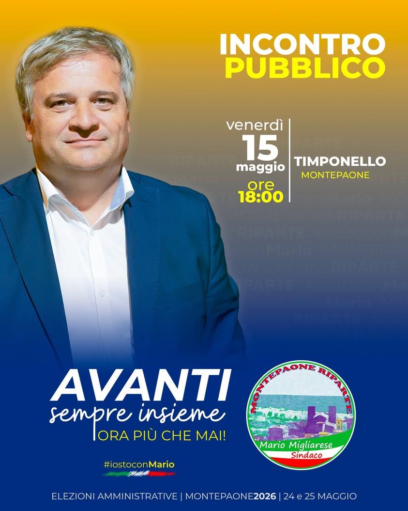 Continua il nostro percorso verso il 24 e il 25 maggio. Ci vediamo a Timponello, alle ore 18 di venerdì 15 maggio!  #Mon...