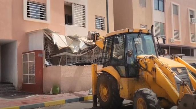 سلطات الملحقة الإدارية الشريفية تشن حملة لتحرير الملك العمومي بجماعة تسلطانت