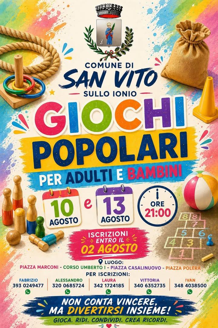 Giochi popolari per adulti e bambini!  Due serate all’insegna del divertimento, delle risate e della tradizione 🤩 Mette...