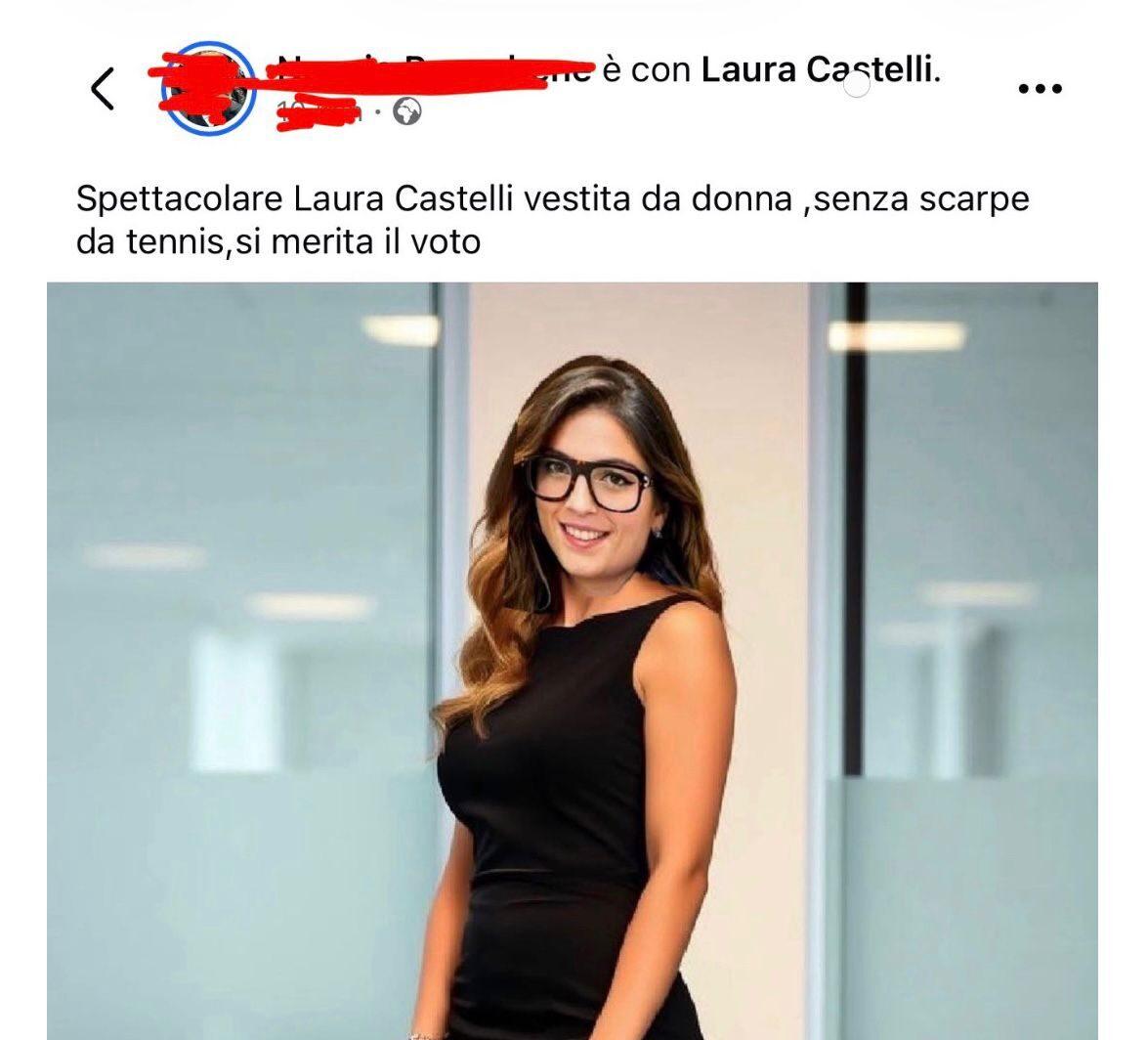 LA RIFLESSIONE. Post sessista su Laura Castelli: «Cara candidata, non abbia paura a definirsi femminista»