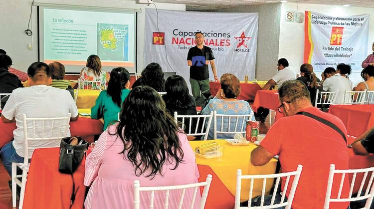 Tania Valentina encabeza en Morelos el taller nacional "Nuevas Masculinidades" para el PT