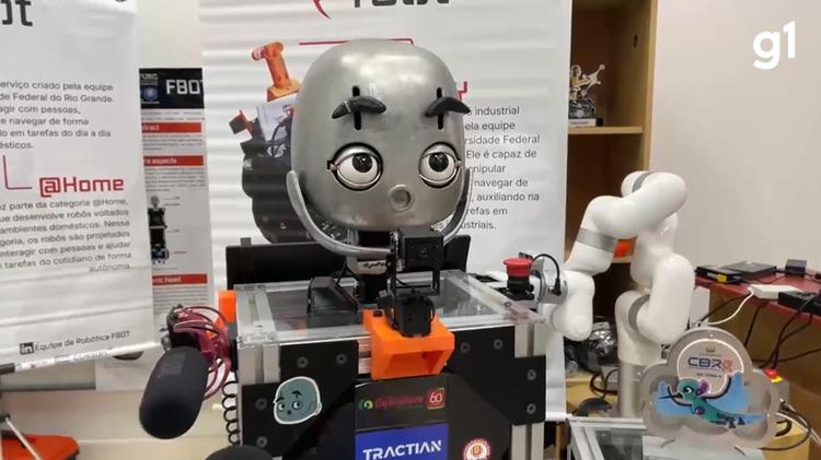 Após tetracampeonato nacional, estudantes gaúchos levam robô brasileiro que faz tarefas domésticas para 'Copa do Mundo de Robótica' na Coreia do Sul