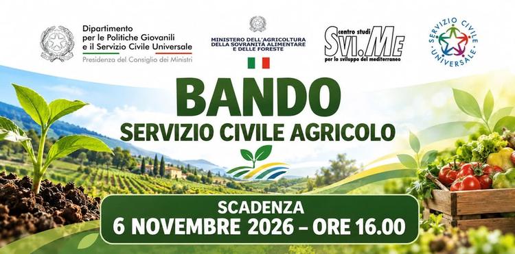 NUOVA DOMANDA PER PARTECIPARE AL SERVIZIO CIVILE AGRICOLO  Il Comune di Letojanni ha avuto finanziato un progetto di Ser...