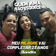 MEU MILAGRE VAI COMPLETAR 23 ANOS | QUEM AMA NÃO ESQUECE 14/09/2026