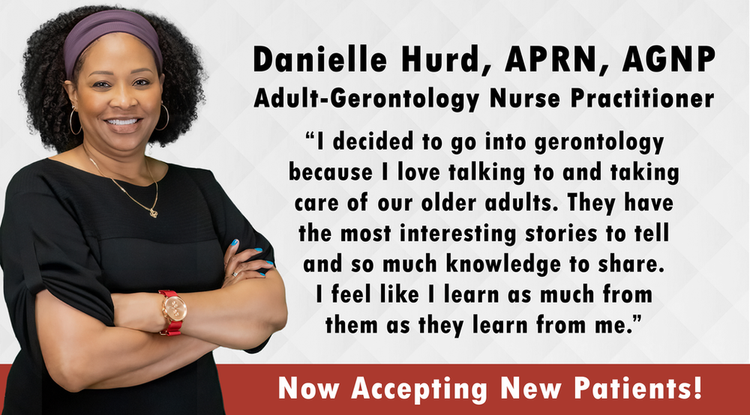 Danielle Hurd nurse with a quote about serving elders