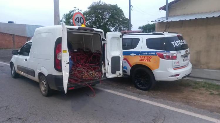Grupo é detido com 2 toneladas de fios de cobre furtados de usina em Divinópolis