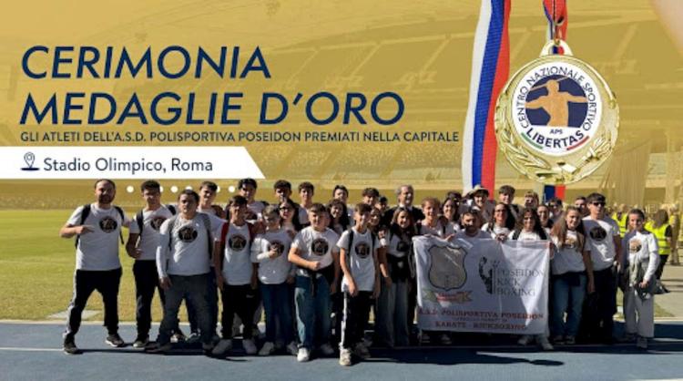 Polisportiva Poseidon a Roma per le Medaglie d’Oro: il trionfo dello sport a Capaccio