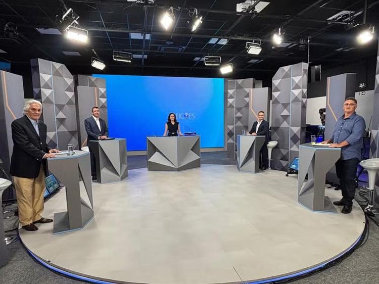 Veja como foi o debate com os candidatos ao governo de MS na TV Morena