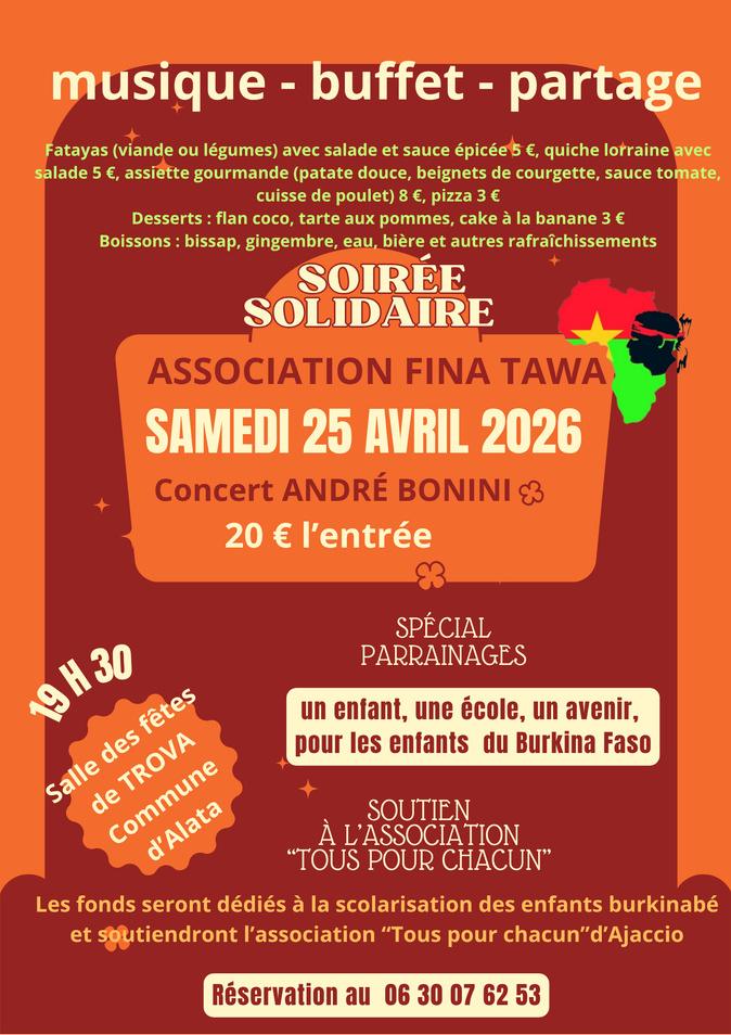 Alata : l'association Fina Tawa organise une soirée solidaire