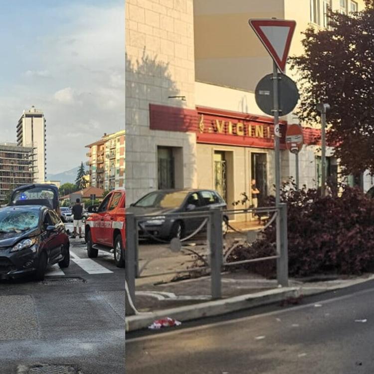 Tromba d'aria a Frosinone, tetto sradicato e due feriti