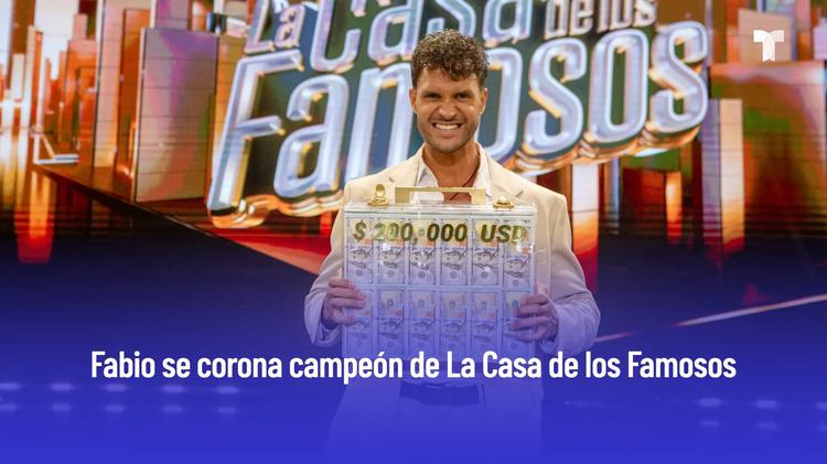 Fabio gana La Casa de los Famosos y Celinee queda en segundo lugar en una final diferente