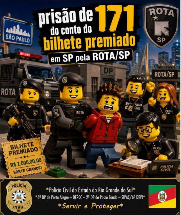 Golpistas do “bilhete premiado” de Passo Fundo são presos em São Paulo&nbsp;