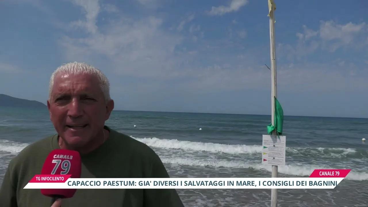 Capaccio Paestum, già diversi i salvataggi in mare: il punto e i consigli dei bagnini