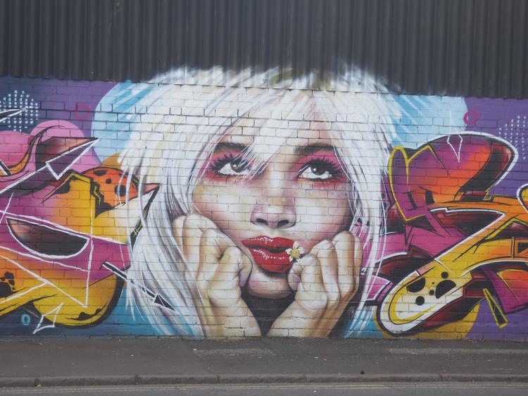 Birmingham Digbeth Graffiti Art on Adderley St