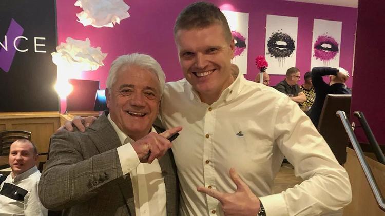 Kevin Keegan with Jamie Smith Newcastle