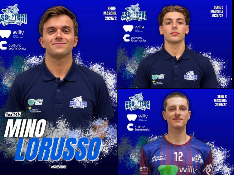 Volley C/M, Turi: due nuovi acquisti, Lorusso e Grisolia, confermato Bianco