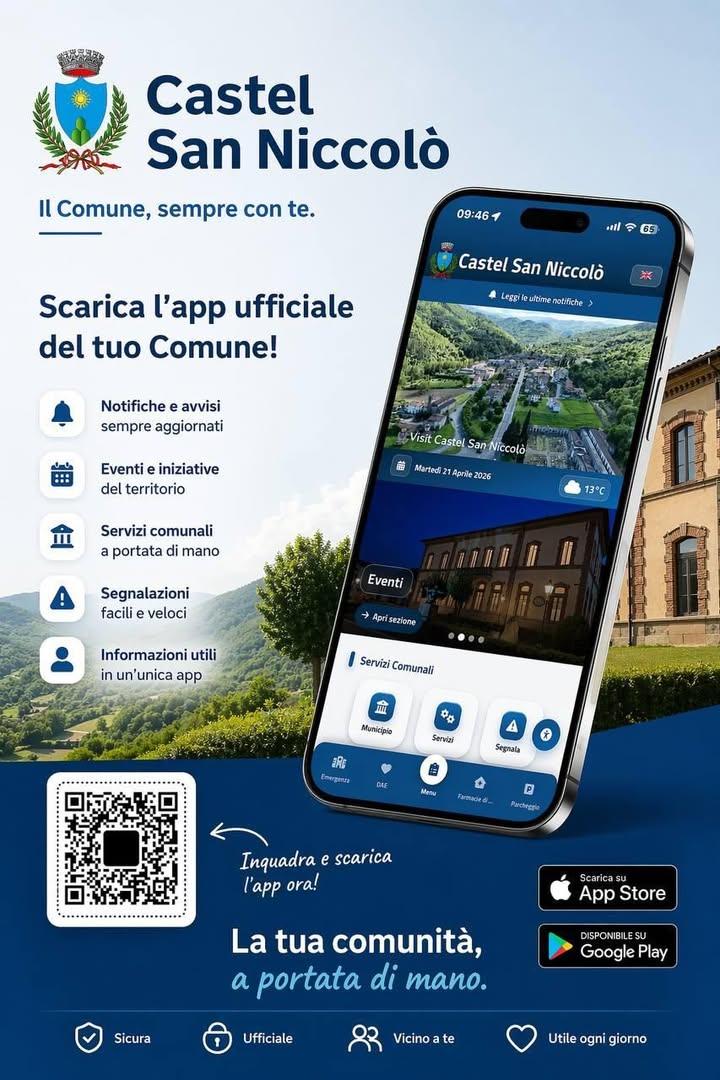 È disponibile la nuova versione dell’app del Comune! Scaricala subito per restare sempre aggiornato su notizie, eventi,...