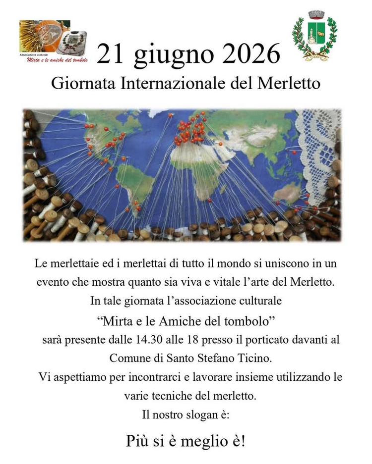 GIORNATA INTERNAZIONALE DEL MERLETTO🪡 Un evento globale volto a valorizzare questa antica arte artigianale. 🗓️21 giugn...