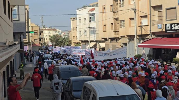 التعبير عن مطالب إجتماعية وإقتصادية متجددة.. هكذا خلد العمال فاتح ماي بحد السوالم + صور