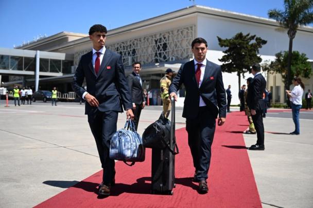المنتخب المغربي يحط الرحال بالولايات المتحدة الأمريكية ويحظى باستقبال كبير