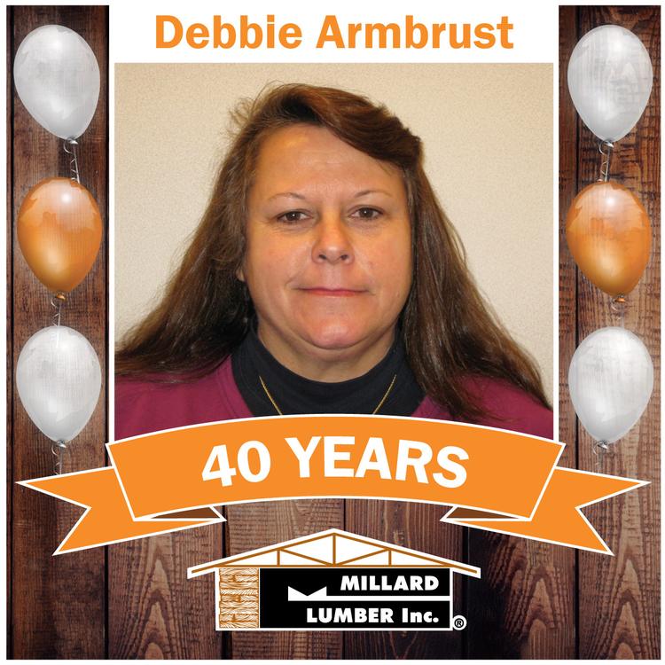 Happy 40th Anniversary Debbie Armbrust!