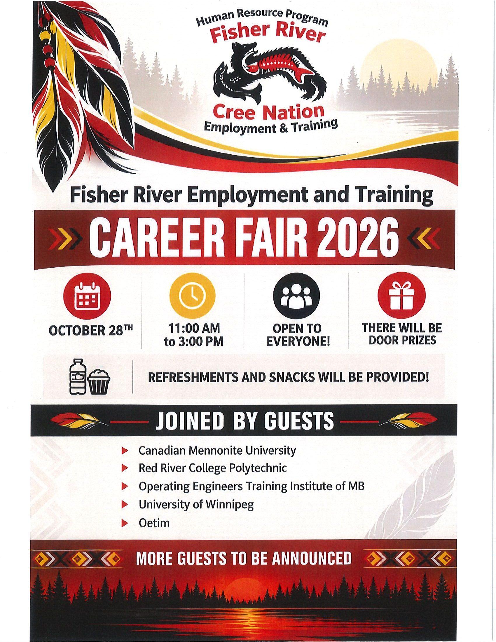 Fisher River Employment & Training Career Fair – October 28