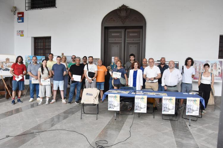 Miguel Ángel Rivas gana el II Concurso de Pintura Rápida “Bastitania”, en el que han participado 16 artistas
