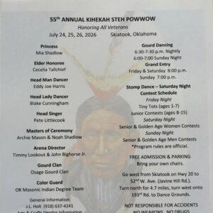 55th Annual Kihekah Steh Pow Wow 2026