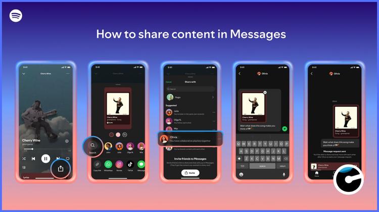 Spotify lance “Messages”, sa nouvelle messagerie directe