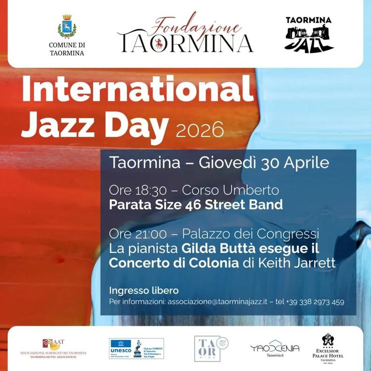 🎷 Taormina celebra l’International Jazz Day 2026 Il 30 aprile la musica attraversa la città e diventa esperienza condiv...