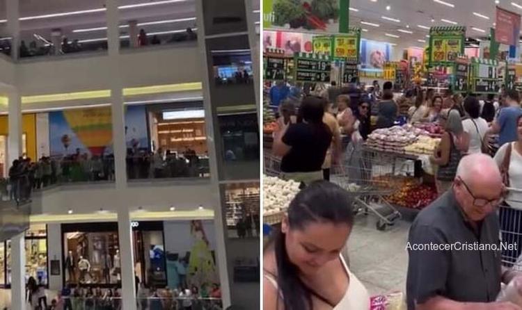 Supermercado y centro comercial son tomados para adorar a Dios: "Porque Él Vive"