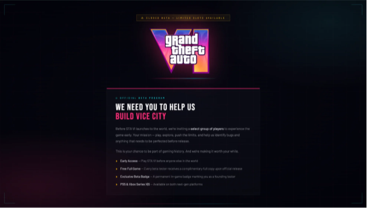 Fake GTA 6 beta site
