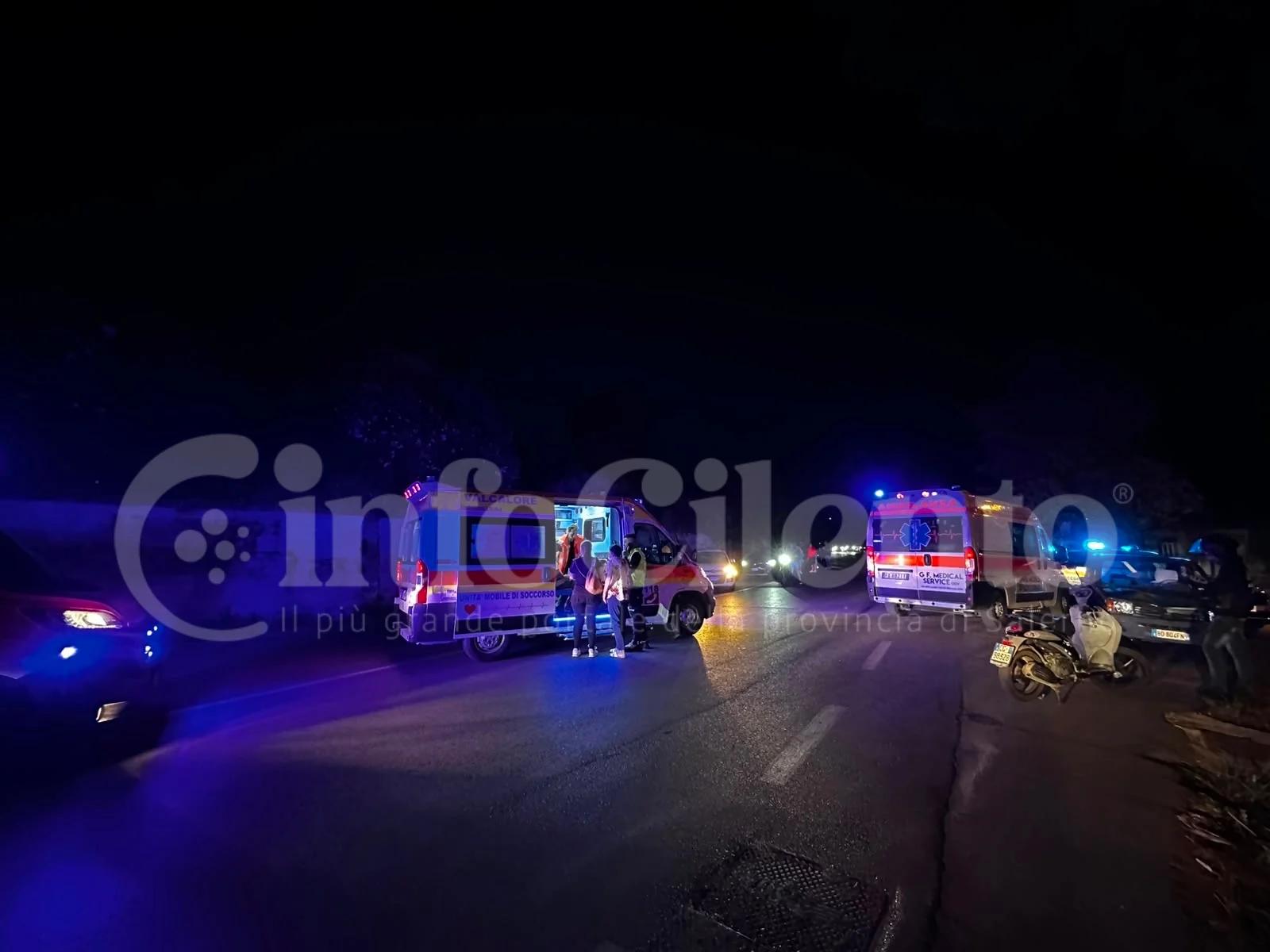 Paura a Perdifumo, auto contro vespa sulla Via del Mare: 3 feriti